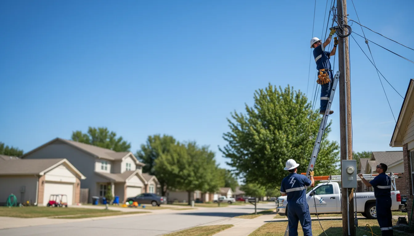 Residential electrician providing installation services in Reynoldsburg, OH